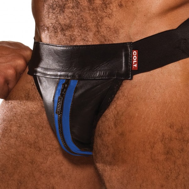 Mister B Colt Sininen Nahkainen Jockstrap 1