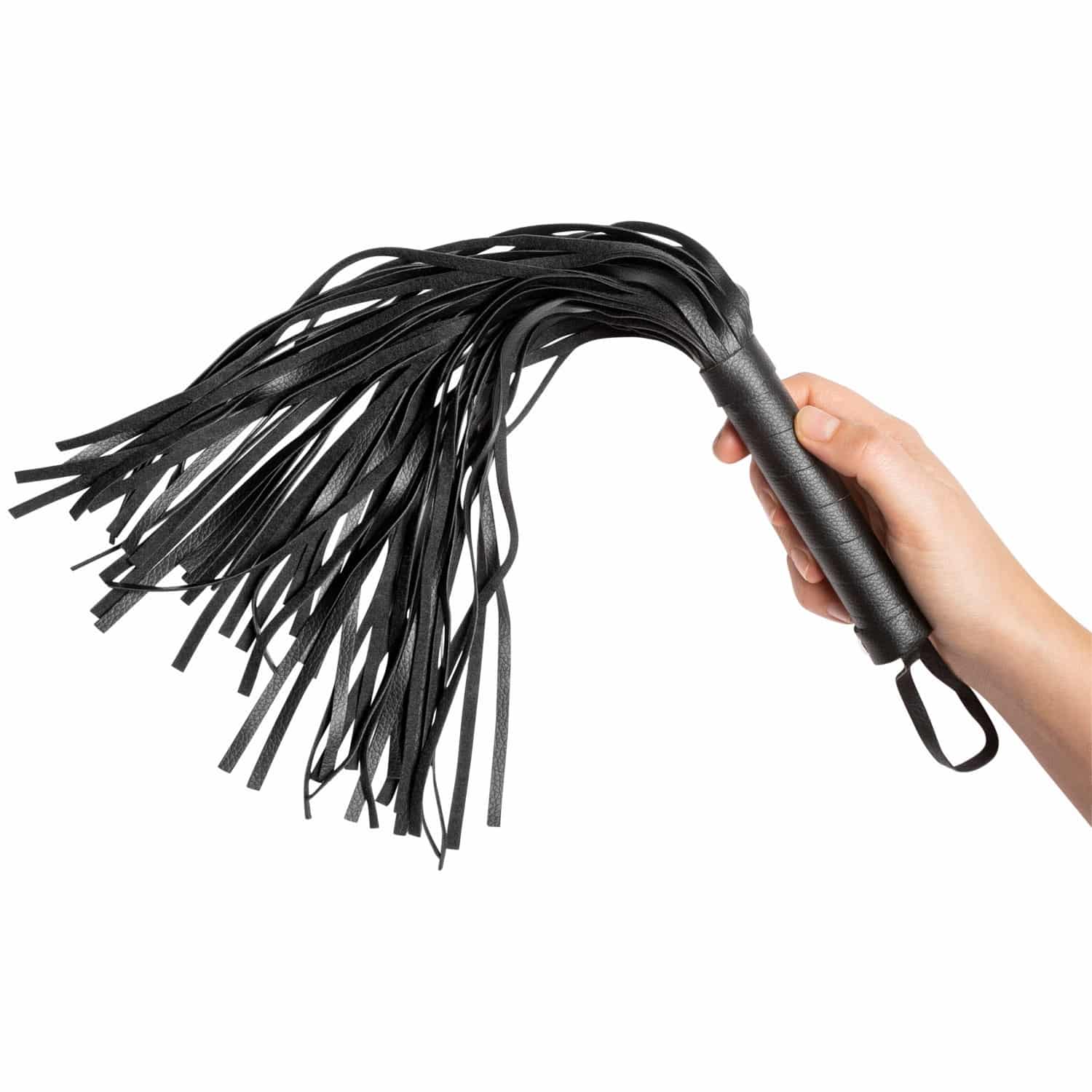 obaie Tekonahkainen Flogger-piiska 42 cm