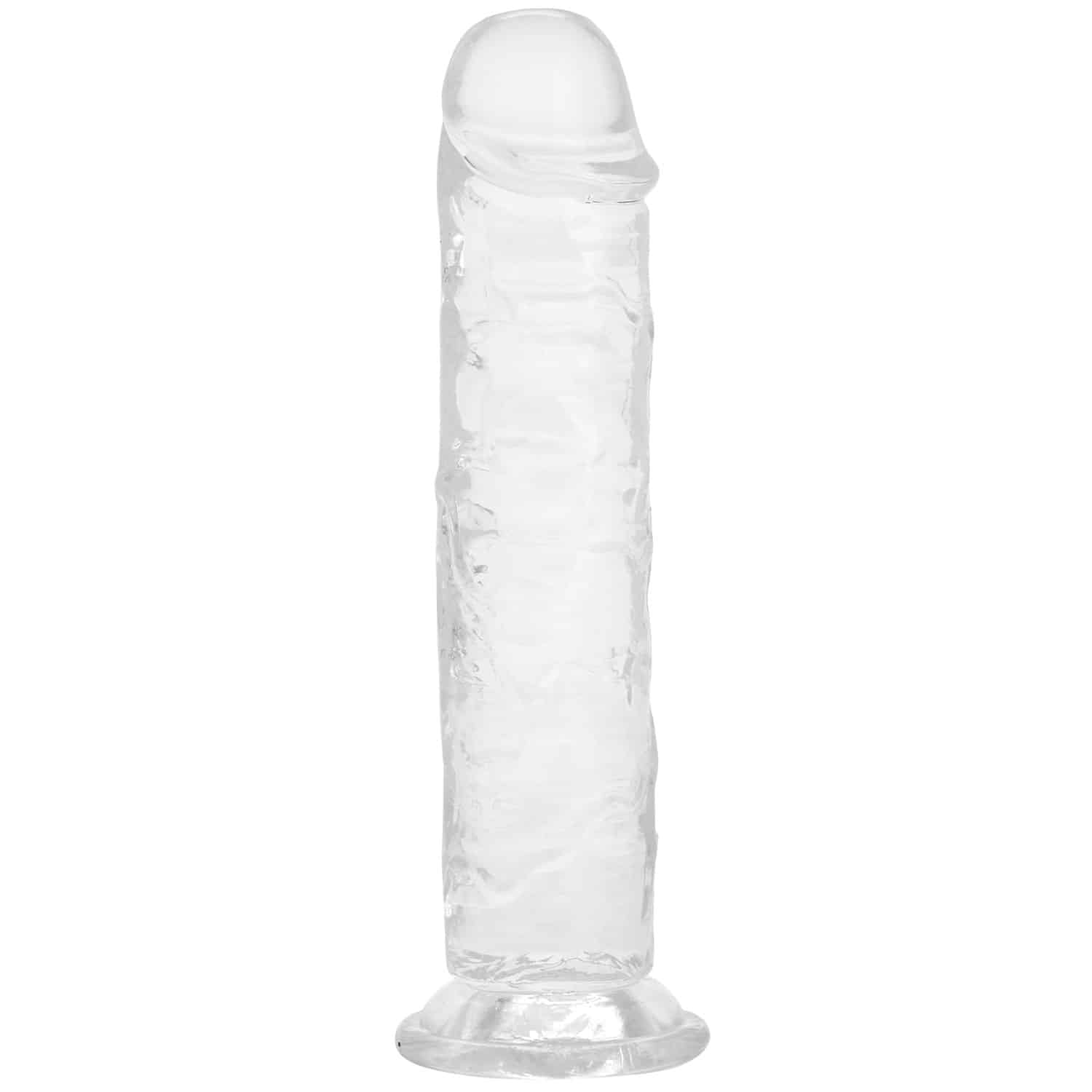 Willie City Aidonkaltainen Kirkas Dildo Imukupilla 18 cm