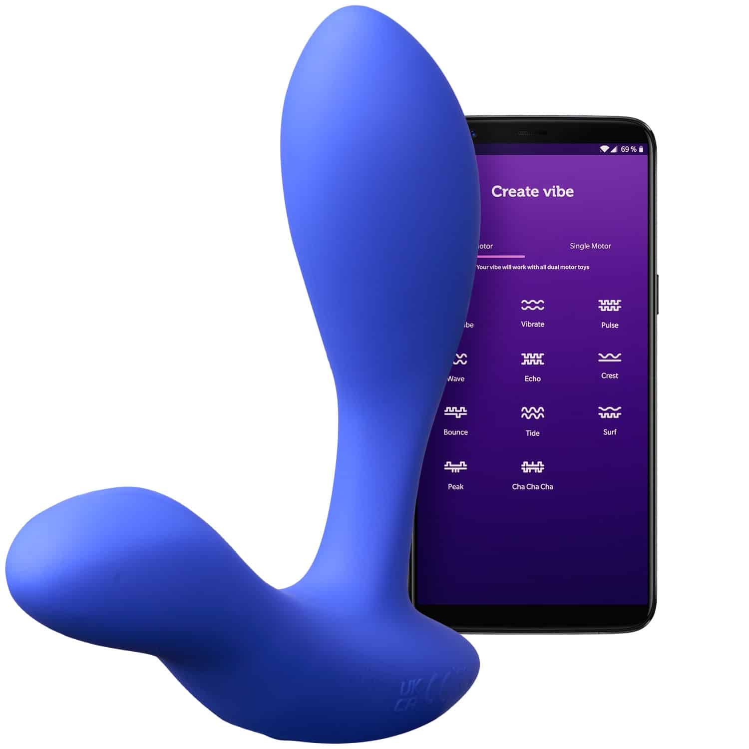 We-Vibe Vector+ Sovelluksella Ohjattava Eturauhasvibraattori